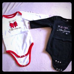 2 Holiday Onesies